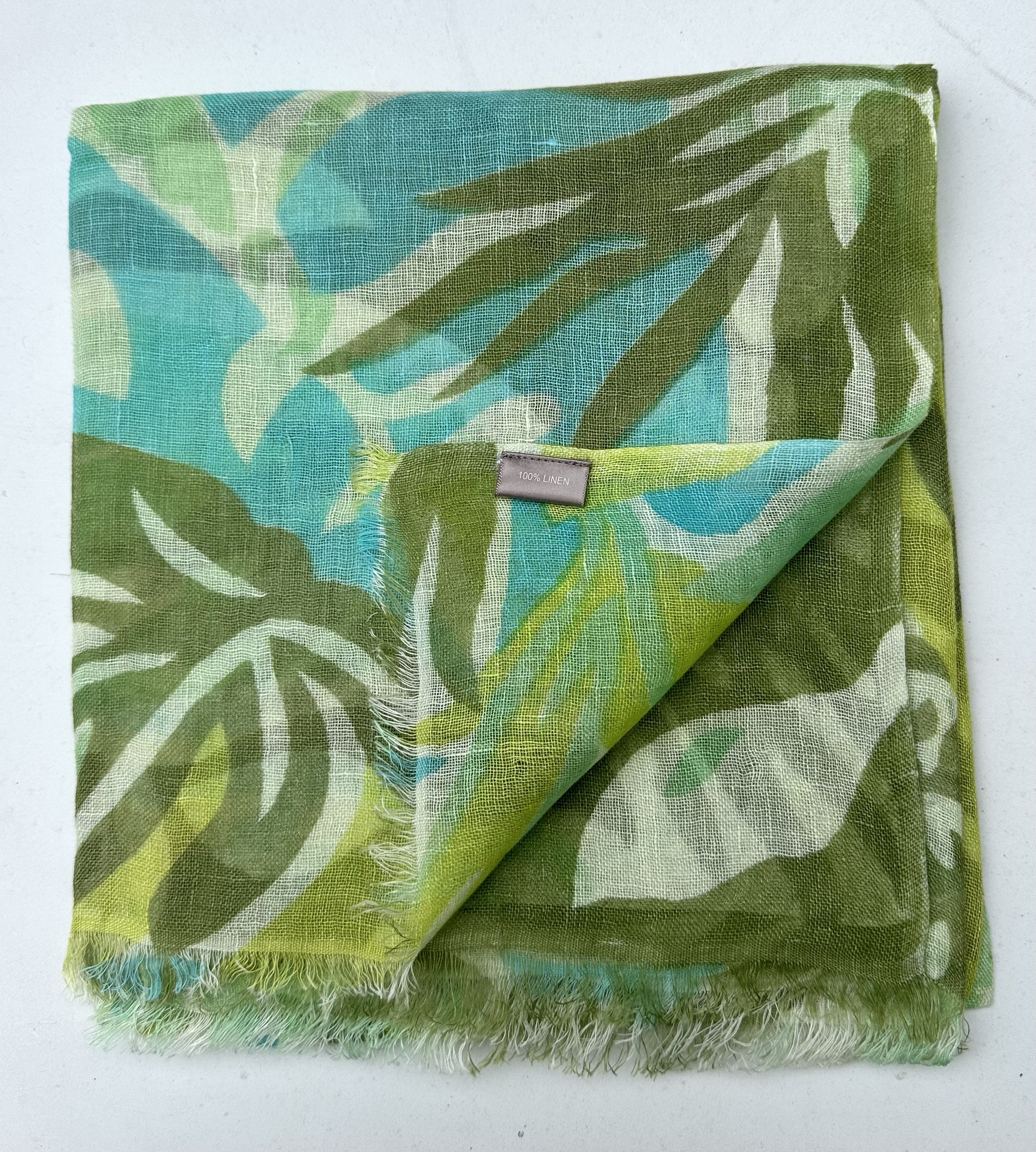 Printed Linen Scarf