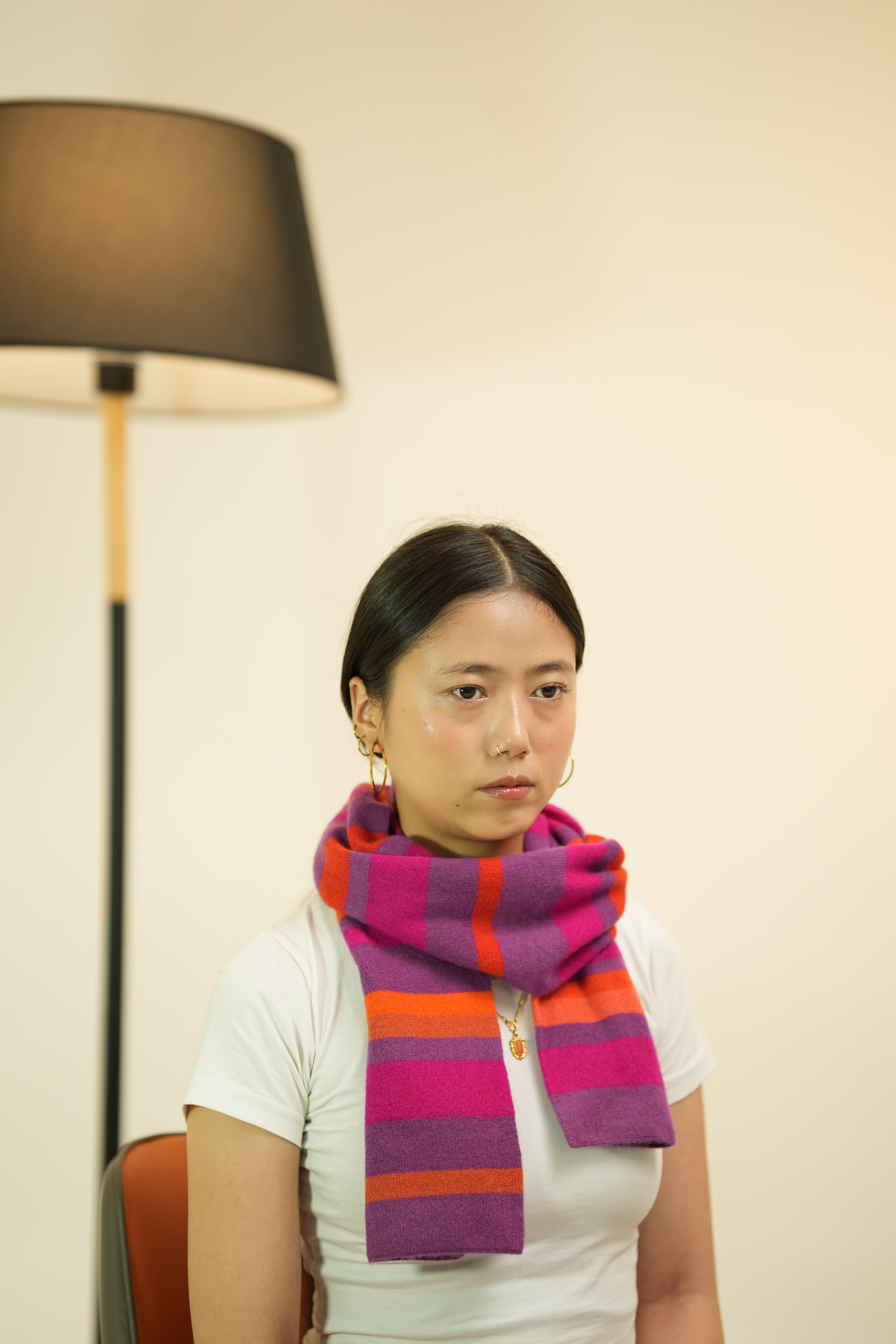 Luxurious Unisex knitted short soft cashmere scarf