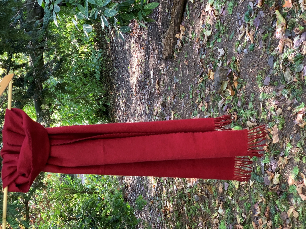Red Cashmere Scarf/unisex/christmas gifting
